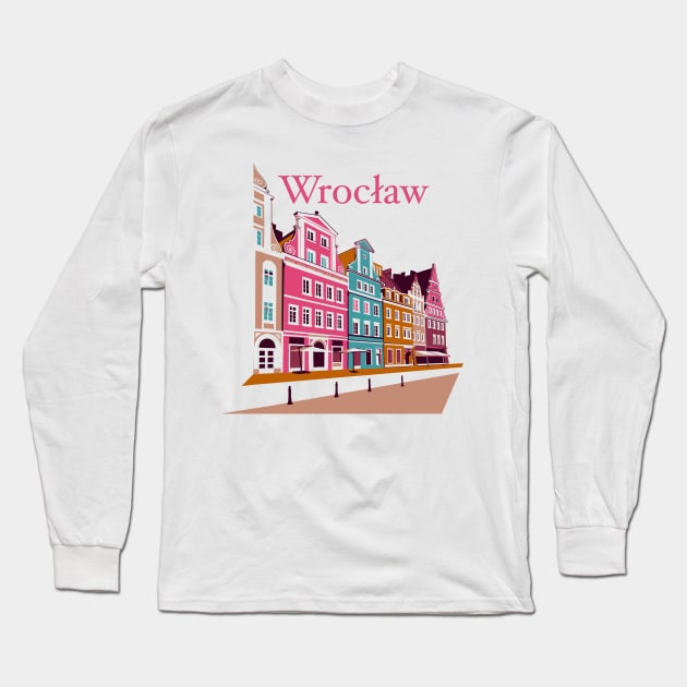 Wrocław travel Long Sleeve T-Shirt by MashaVed